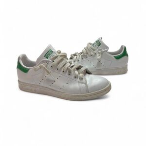 Adidas Stan Smith White and Green Shoes